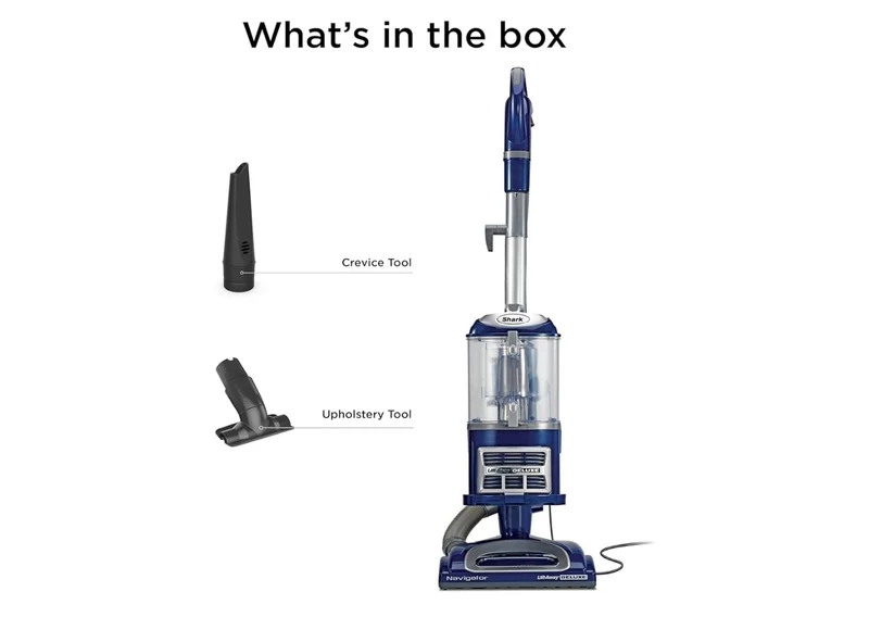 Shark Upright Vacuum Cleaner Navigator Lift-Away Deluxe Pet Hair, Carpet & Hard Floor Cleaning | Upholstery & Crevice Tool, HEPA Filter | Swivel Steering | Large Dust Cup Capacity (Blue)