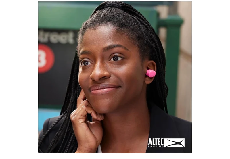 Altec Lansing - Wireless Bluetooth Waterproof Sport Earbuds - (Pink)