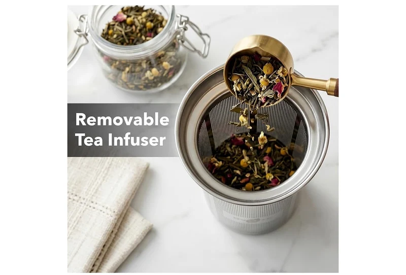 Digital Glass Electric Tea Kettle 1.7L w/ Color-Changing LED Lights Temperature Control, Double-Wall Cool Touch, 4 Presets, Keep Warm, Tea Infuser & Boil-Dry Protection - (Silver)