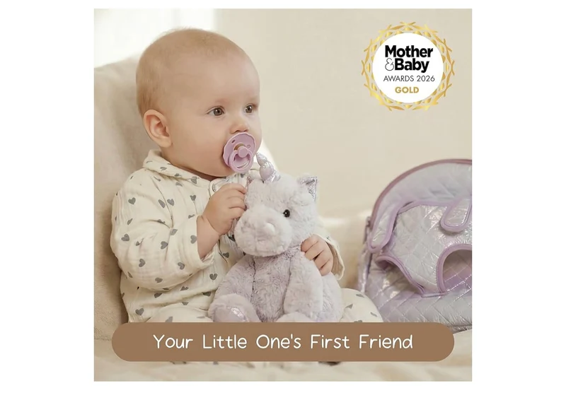 Hug & Go Unicorn Toddler Backpack Soft Plush Bag with Detachable Toy for (Aged 2–4 )