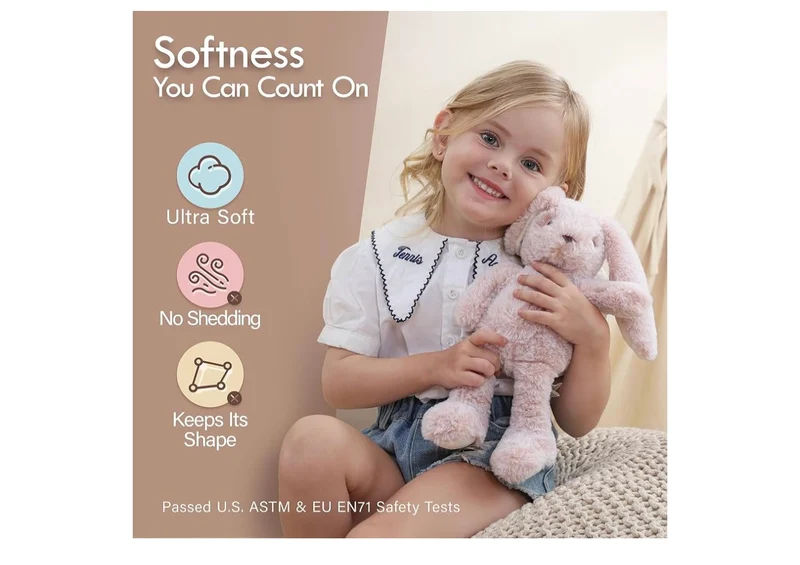 Hug & Go Elephant Toddler Backpack Soft Plush Bag with Detachable Toy for (Aged 2–4)