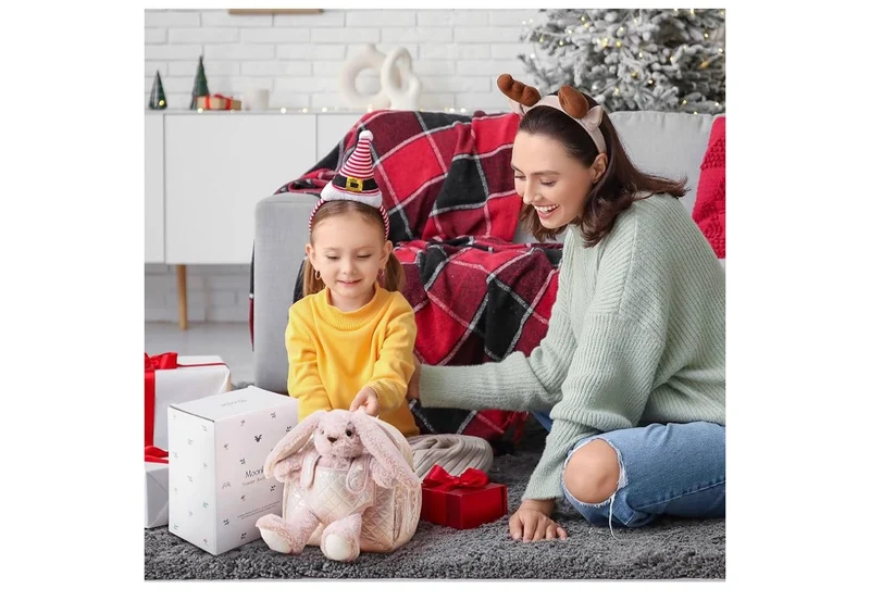 Hug & Go Bunny Toddler Backpack Soft Plush Bag with Detachable Toy for (Aged 2–4)
