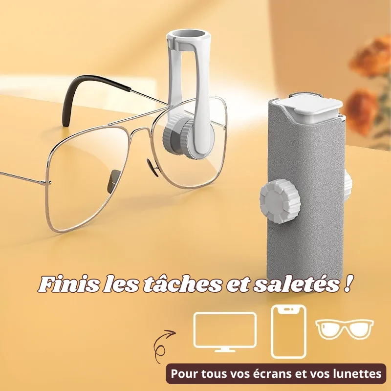Mini Nettoyeur Spray de Lunettes & Écrans 3 en 1