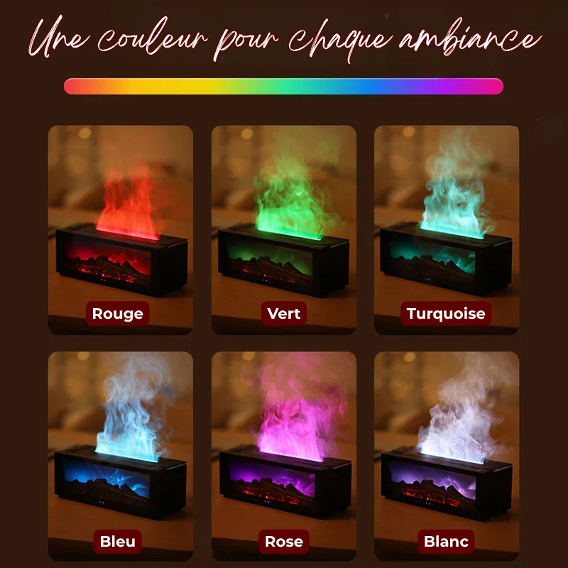 Diffuseur Mini Cheminée Cosy - 4 Huiles essentielles OFFERTES