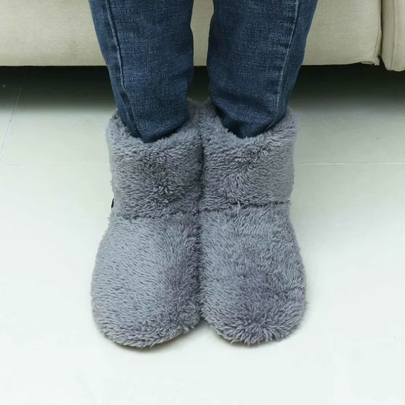 Pantoufles Bottes Chauffantes USB en Peluche Douce