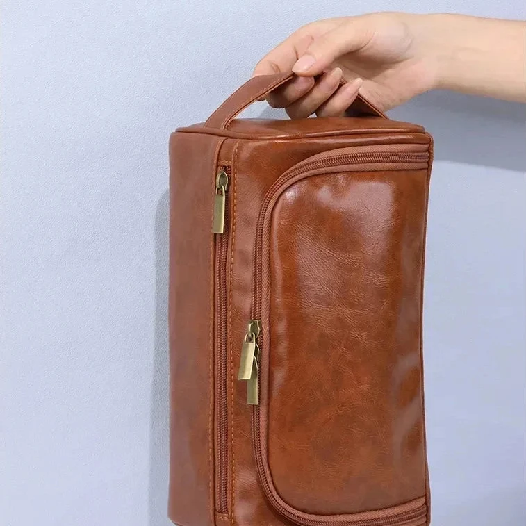 Trousse de Toilette Suspendue – Style Vintage & Pratique