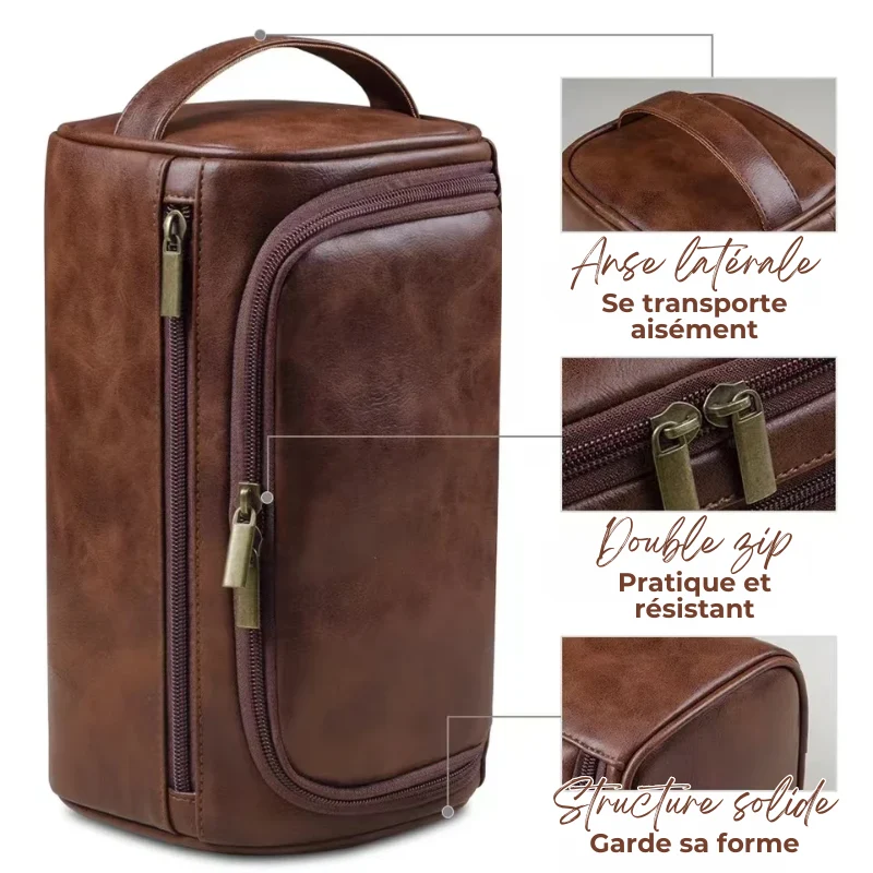 Trousse de Toilette Suspendue – Style Vintage & Pratique