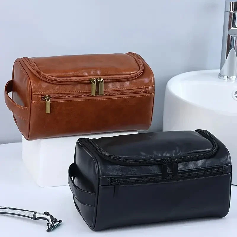 Trousse de Toilette Suspendue – Style Vintage & Pratique
