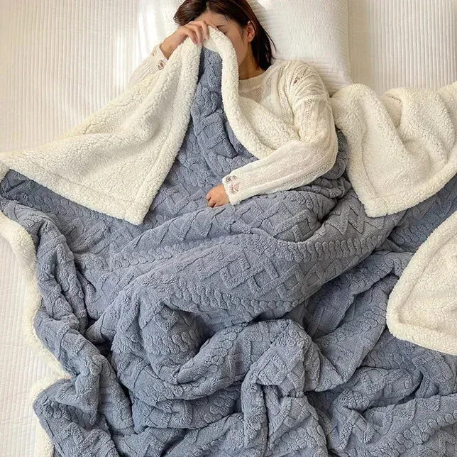 Plaid Molletonné en Flanelle ULTRA Chaud