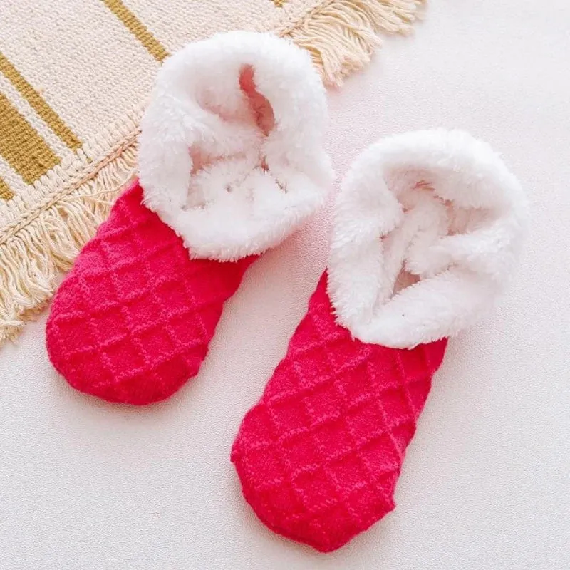 Chaussettes Chaussons Antidérapantes & Doublure Chaude