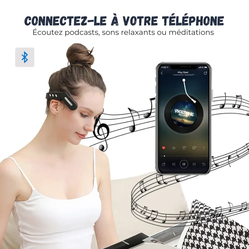 Masseur de Tête Électrique Anti-Migraine Chauffant