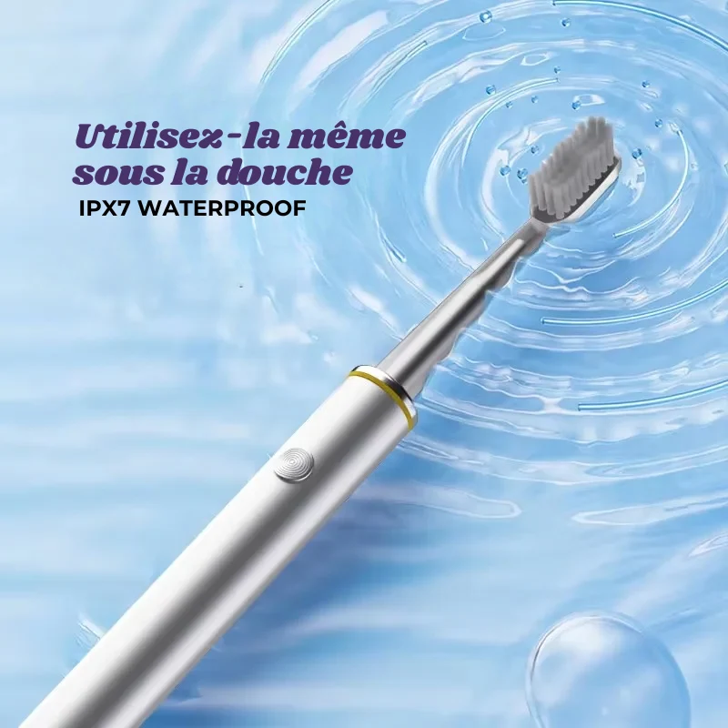 Brosse à Dents Électrique Fine – 4 Têtes Incluses