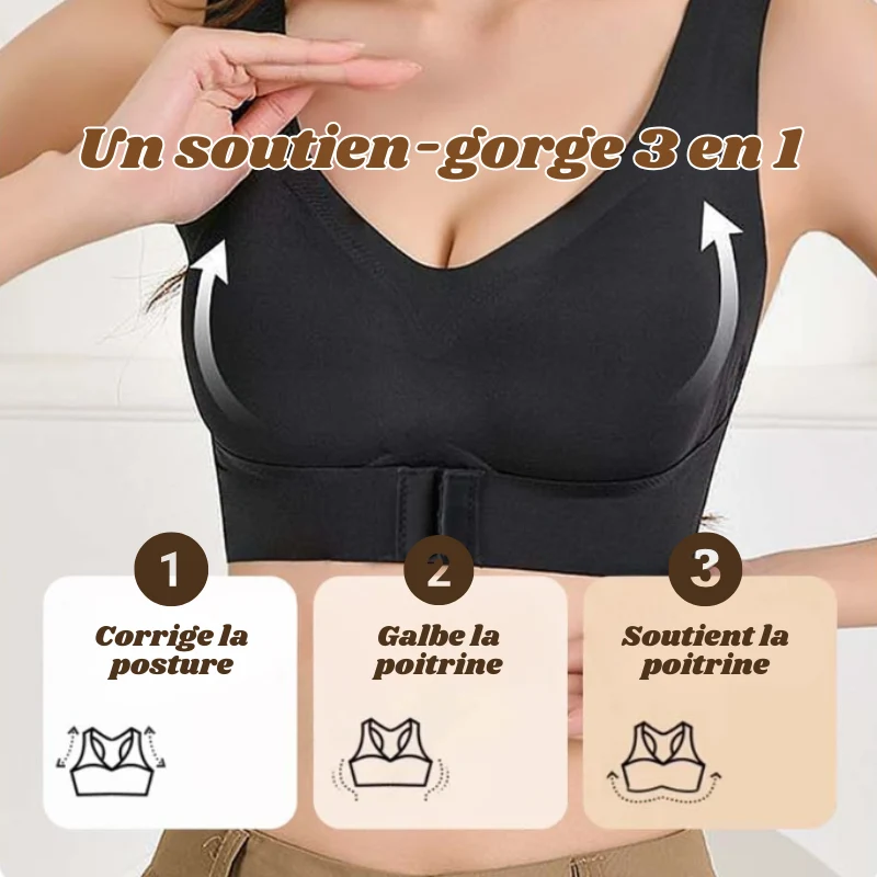 Soutien-gorge Correcteur de Posture Sans Couture & Sans Armatures - 1 OFFERT
