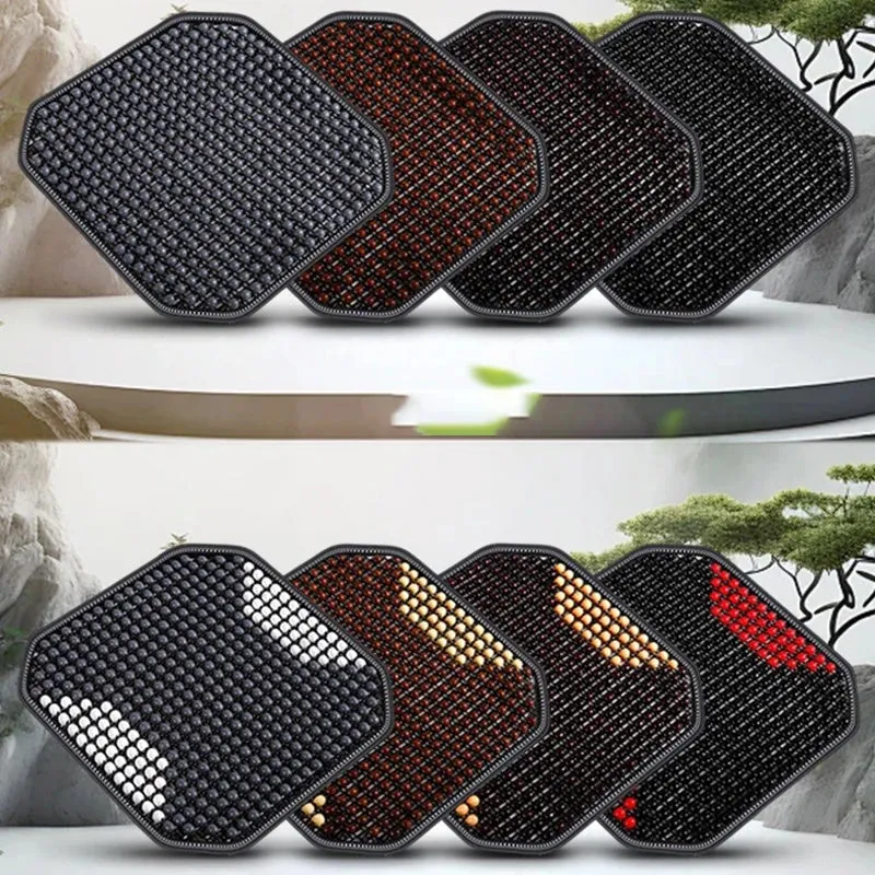 Coussin de Siège Ergonomique en Perles de bois – Anti-Transpiration
