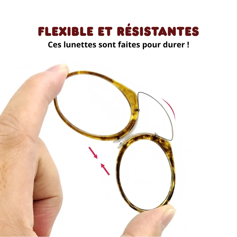 Lunettes de Vue SLIM Sans Branches Pince-Nez - Étui OFFERT