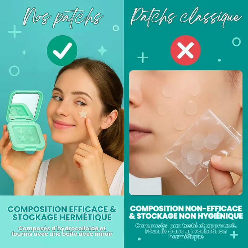 60x Patchs Hydrocolloïde Anti-Acné