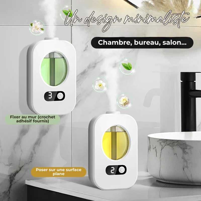 Diffuseur automatique d'Huiles Essentielles 4 Modes - Huile OFFERTE