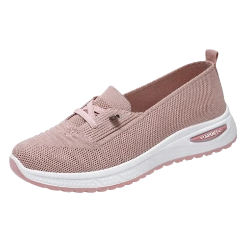 Ballerines en Maille à Faux Lacets Respirantes, Légères & Antidérapantes