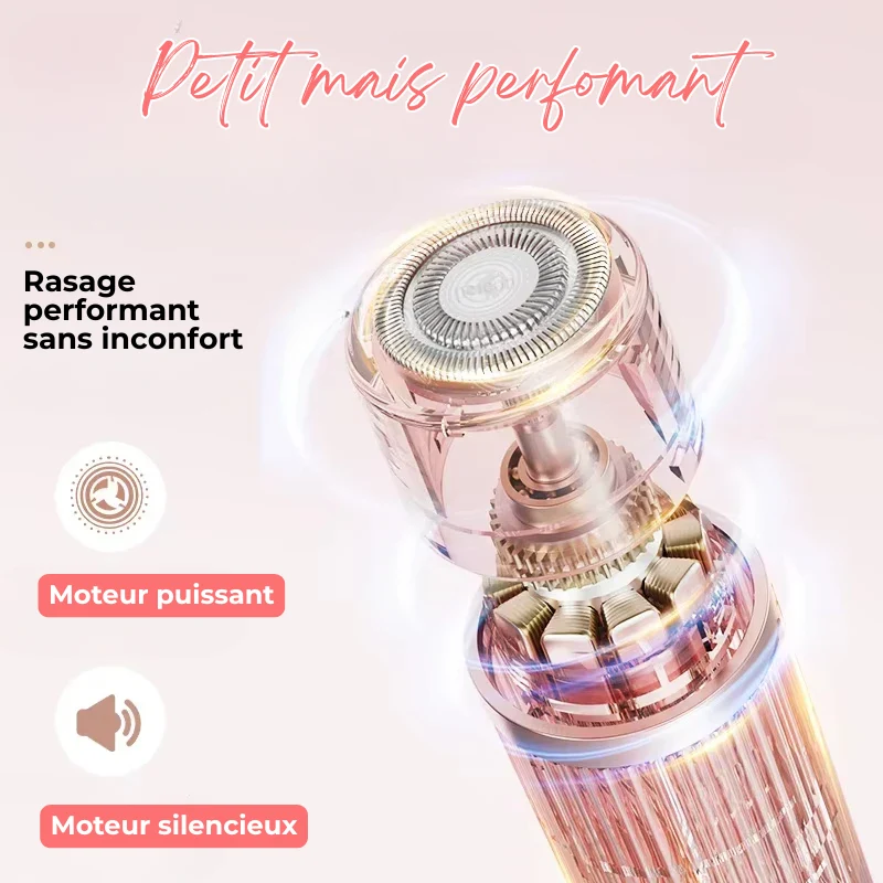 Rasoir Électrique Femme 2-en-1 Zones Sensibles