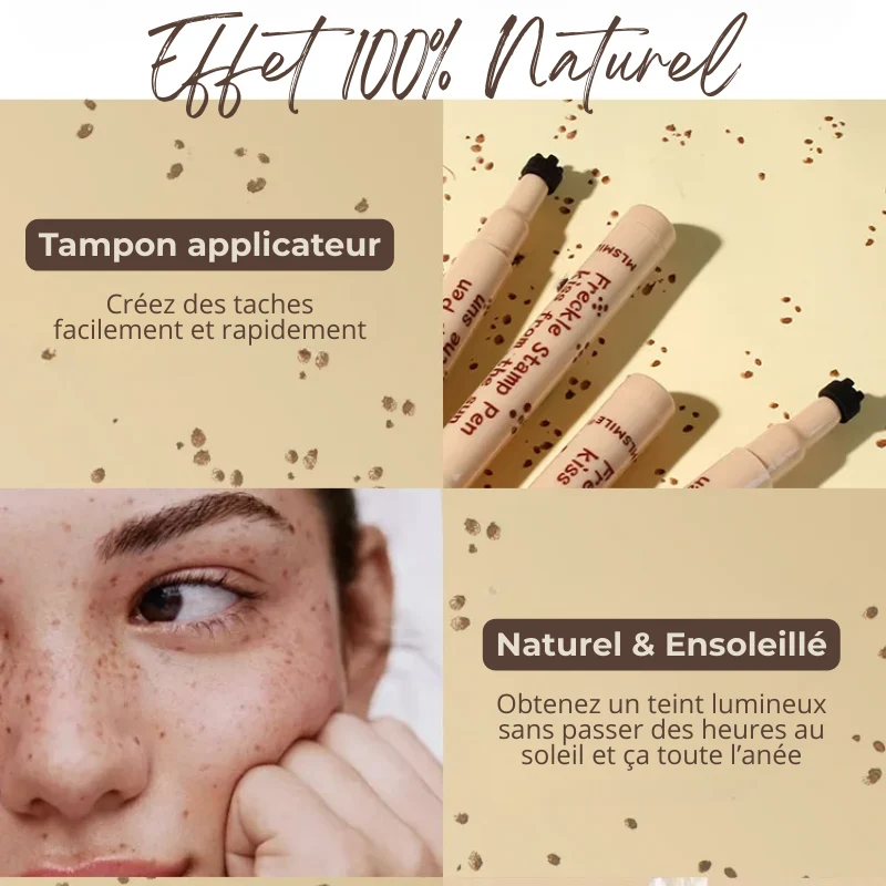 Freckle Stamp Pen - Stylo Taches de Rousseur Naturelles - 4 Teintes