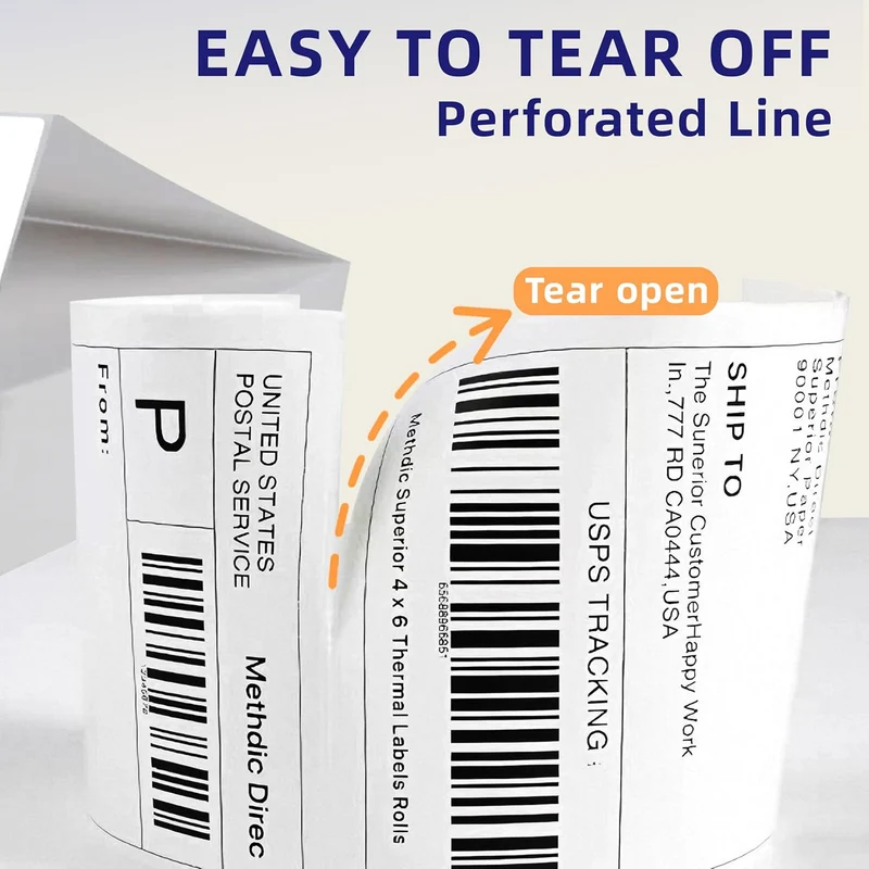 4x6" Shipping Labels Thermal Printer Stickers - (10000 Sheets)