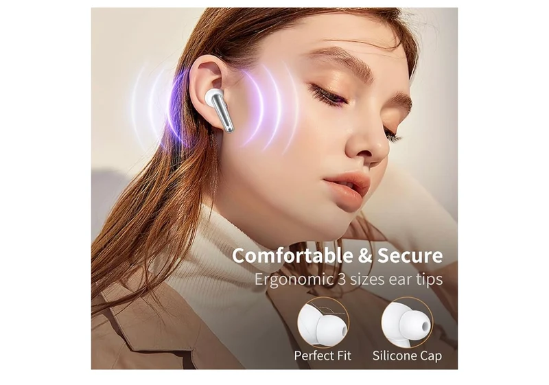 Monster AirLinks Wireless Earbuds, Bluetooth 5.3 Headphones HiFi Stereo, Wireless Earphones w/ HD Clear Call, 30H Playback, Touch Control, Type-C Charging, IPX6 Waterproof