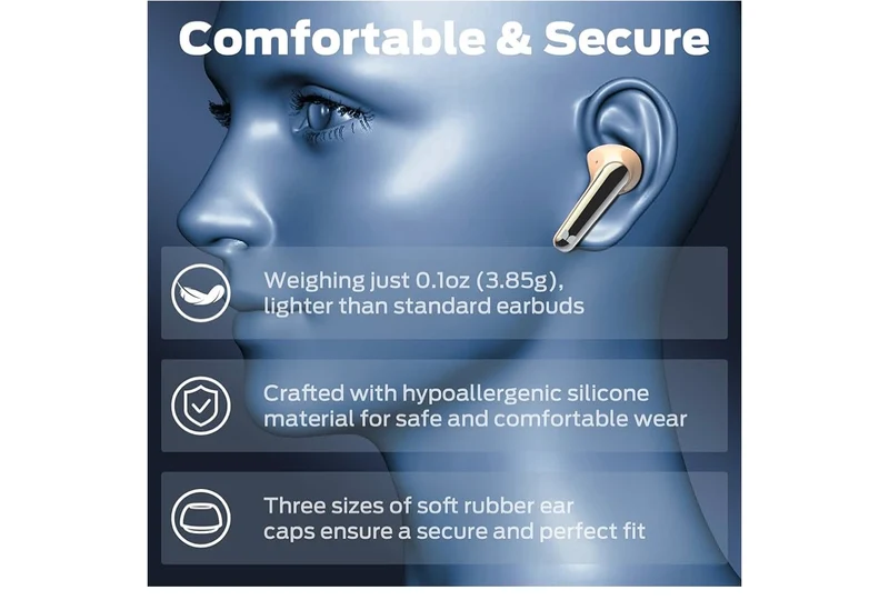Monster AirLinks Wireless Earbuds, Bluetooth 5.3 Hi-Fi Stereo Sound, Type-C Fast Charging, Touch Control, IPX6 Waterproof in-Ear Headphones, 30 Hours Playback