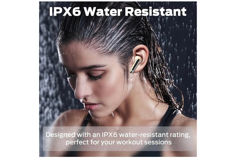 Monster AirLinks Wireless Earbuds, Bluetooth 5.3 Hi-Fi Stereo Sound, Type-C Fast Charging, Touch Control, IPX6 Waterproof in-Ear Headphones, 30 Hours Playback