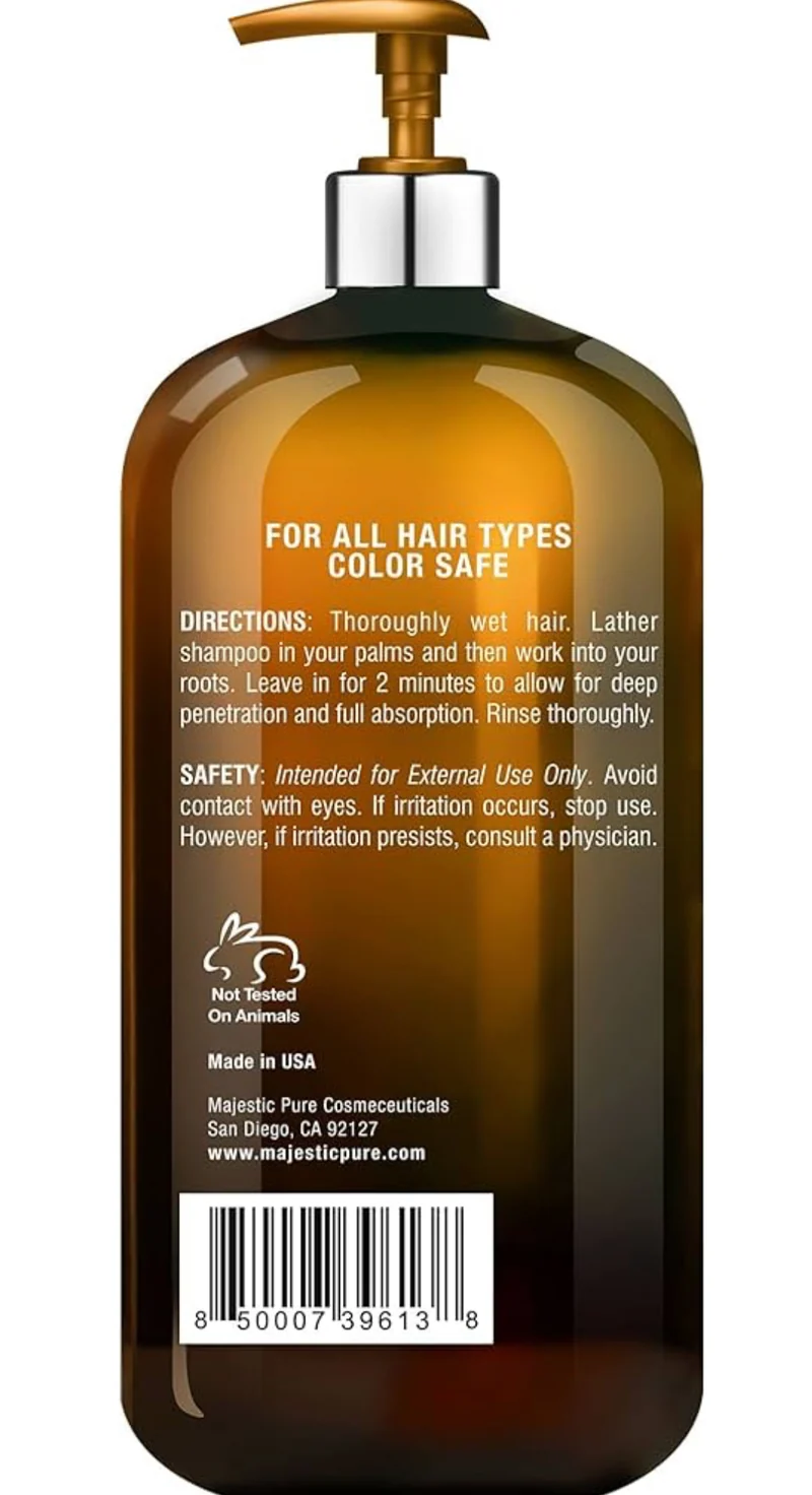 Pure Apple Cider Vinegar Shampoo - Restores Shine & Reduces Itchy Scalp, Dandruff & Frizz - Sulfate Free, for All Hair Types, Men and Women - 16 fl oz (Pack of 2)