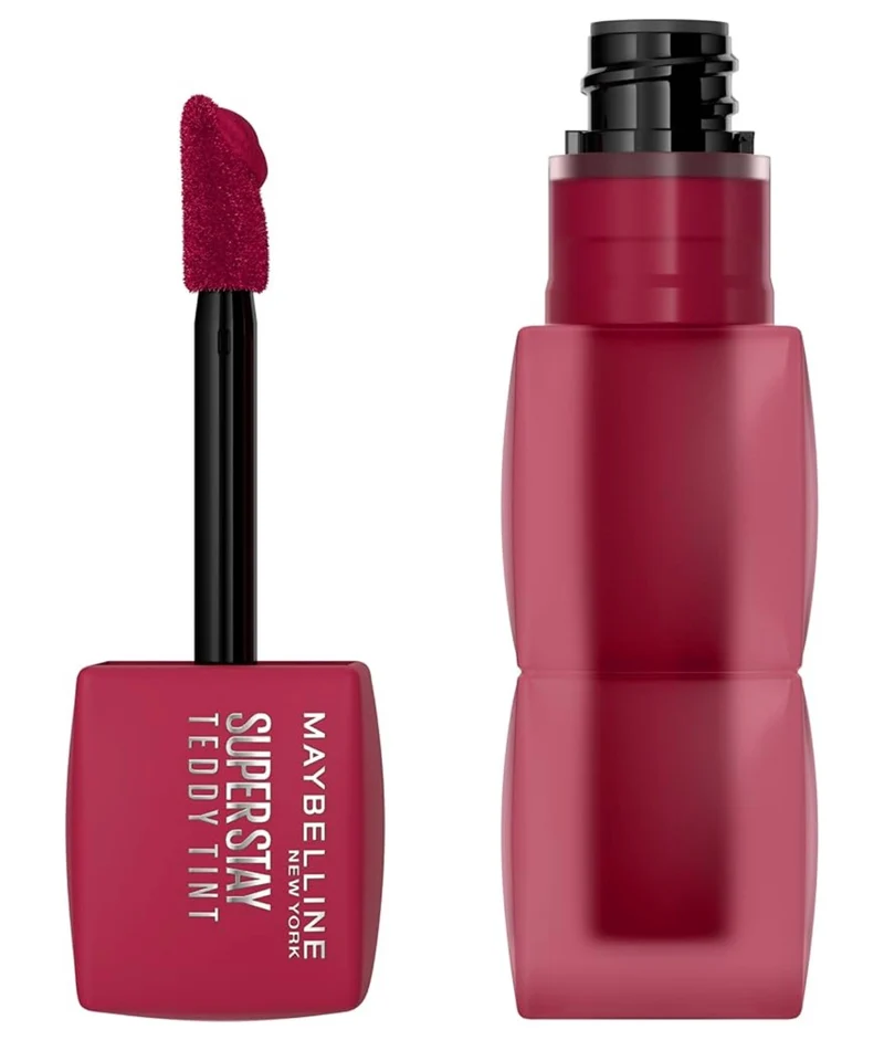 MAYBELLINE Super Stay Teddy Lip Tint, Long Lasting Matte Lipstick For Up To 12HR Wear - (Wild At Heart) 1ct