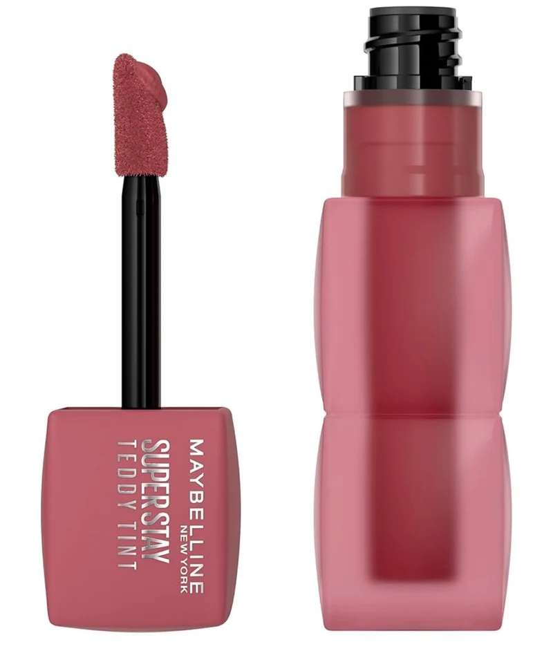MAYBELLINE Super Stay Teddy Lip Tint, Long Lasting Matte Lipstick for Up To 12HR Wear - (Velvet Choker 1ct