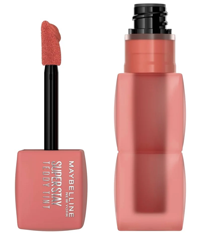 MAYBELLINE Super Stay Teddy Lip Tint, Long Lasting Matte Lipstick For Up To 12HR Wear - (Skinnydip) 1ct