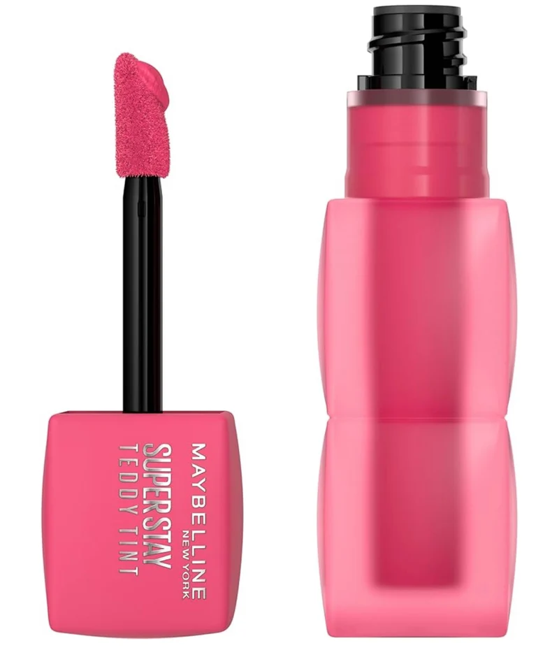 MAYBELLINE Super Stay Teddy Lip Tint, Long Lasting Matte Lipstick For Up To 12HR Wear - (Pinky Promise) 1ct