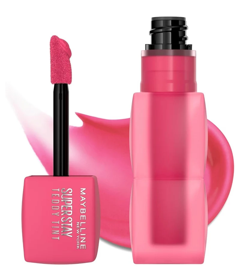 MAYBELLINE Super Stay Teddy Lip Tint, Long Lasting Matte Lipstick For Up To 12HR Wear - (Pinky Promise) 1ct