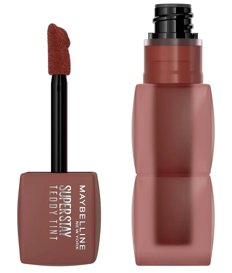 MAYBELLINE Super Stay Teddy Lip Tint, Long Lasting Matte Lipstick For Up To 12HR Wear - (Mascara Tear) 1ct