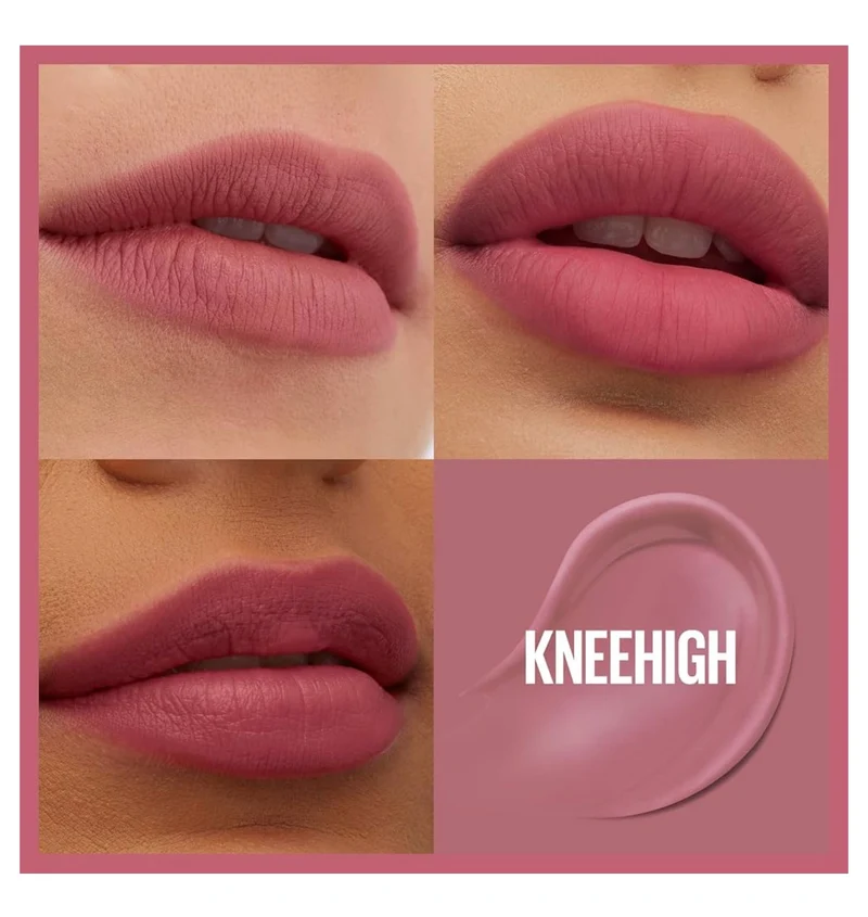 Maybelline Super Stay Teddy Lip Tint, Long Lasting Matte Lipstick For Up To 12HR Wear - (Kneehigh) 1ct