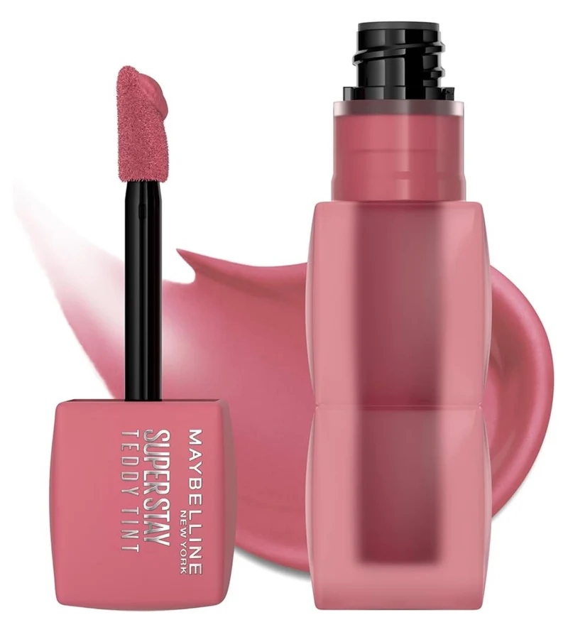Maybelline Super Stay Teddy Lip Tint, Long Lasting Matte Lipstick For Up To 12HR Wear - (Kneehigh) 1ct