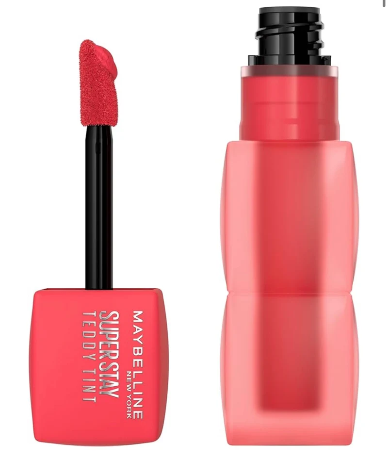 MAYBELLINE Super Stay Teddy Lip Tint, Long Lasting Matte Lipstick For Up To 12HR Wear - (July Forever) 1 ct