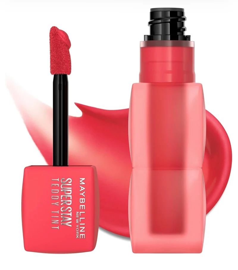 MAYBELLINE Super Stay Teddy Lip Tint, Long Lasting Matte Lipstick For Up To 12HR Wear - (July Forever) 1 ct