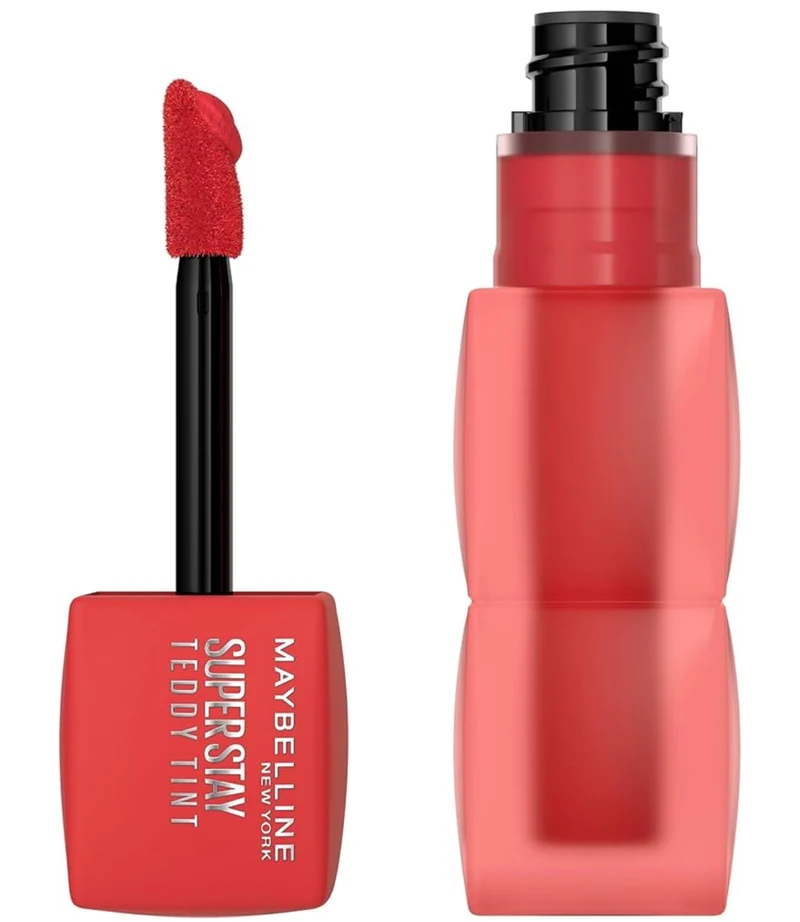 MAYBELLINE Super Stay Teddy Lip Tint, Long Lasting Matte Lipstick For Up To 12HR Wear - (Coquettish) 1ct