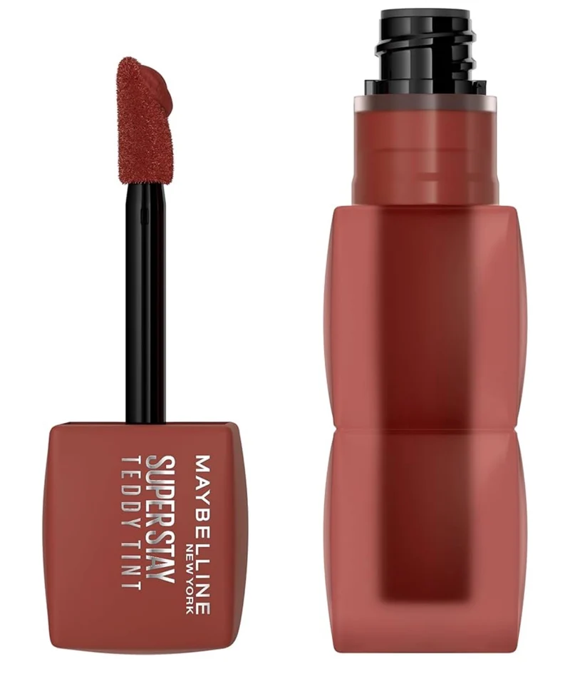 MAYBELLINE Super Stay Teddy Lip Tint, Long Lasting Matte Lipstick for Up To 12HR Wear - (Coffee Date) 1 ct