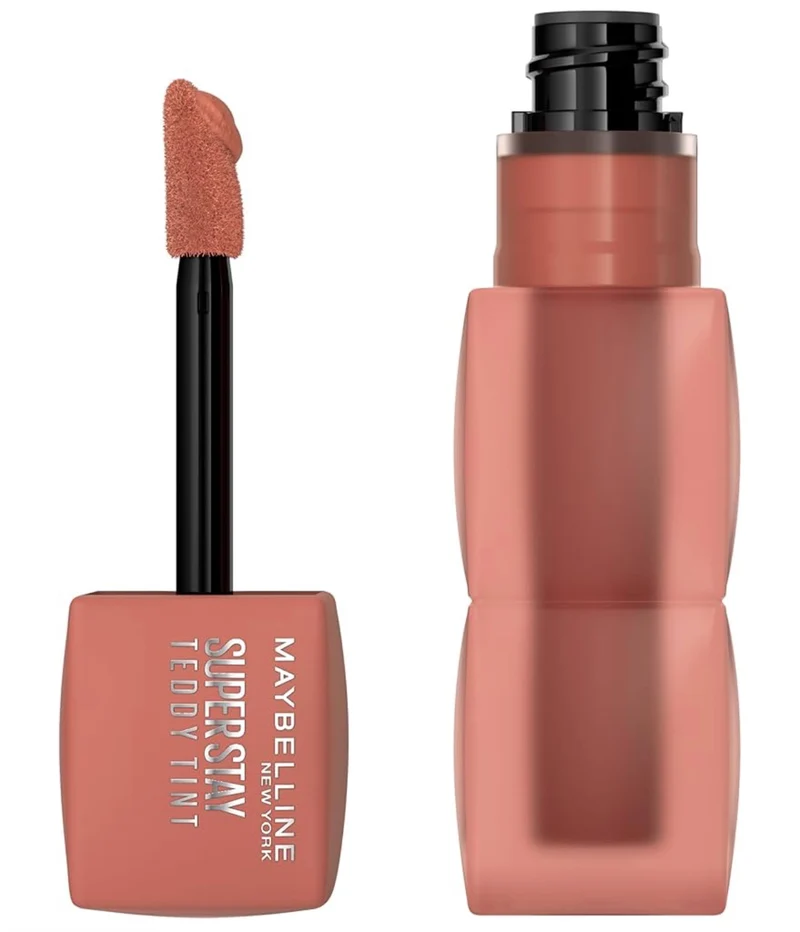 MAYBELLINE Super Stay Teddy Lip Tint, Long Lasting Matte Lipstick for Up To 12HR Wear - (Buffed Out) 1 ct
