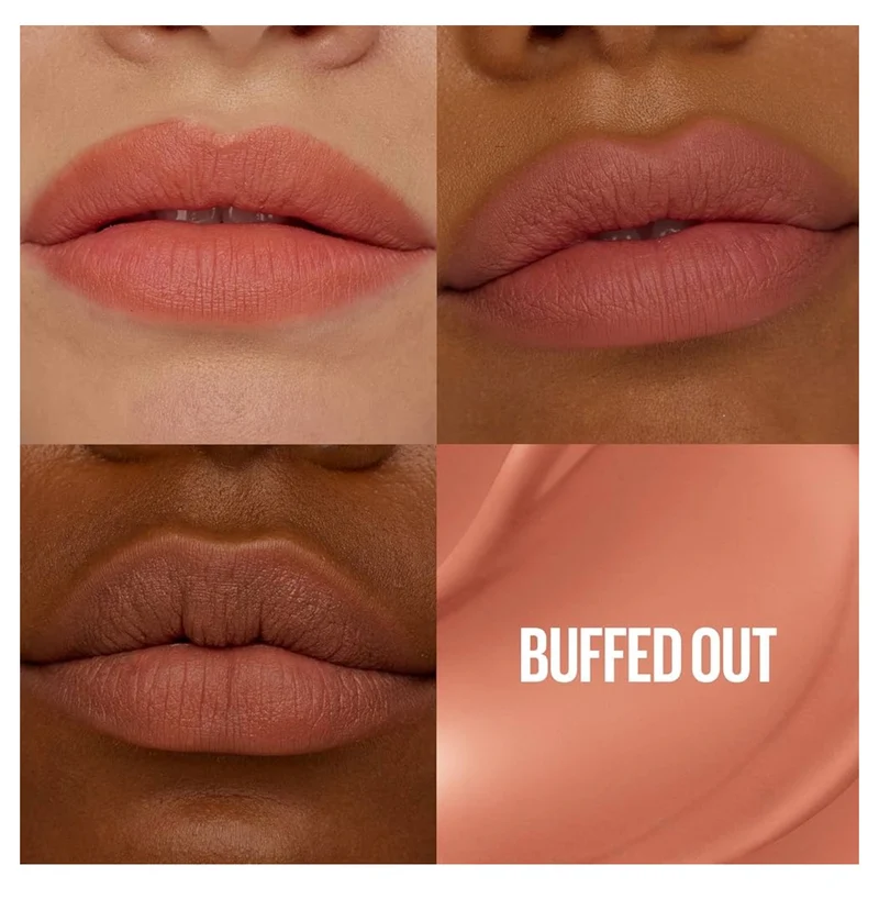 MAYBELLINE Super Stay Teddy Lip Tint, Long Lasting Matte Lipstick for Up To 12HR Wear - (Buffed Out) 1 ct