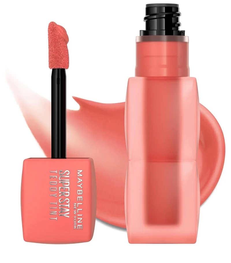 MAYBELLINE Super Stay Teddy Lip Tint, Long Lasting Matte Lipstick For Up To 12HR Wear - (Baby Tee) 1 ct
