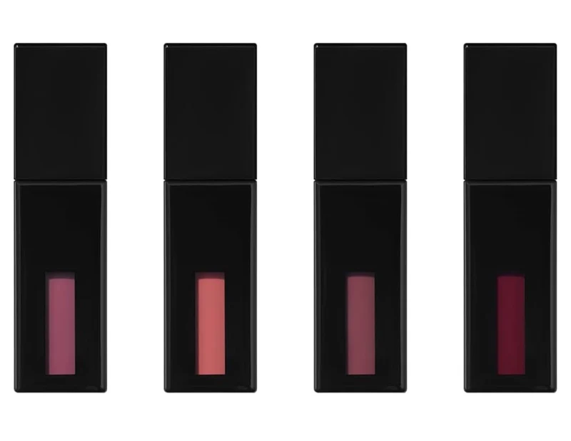 e.l.f. Glossy Lip Stain Shades 4 Days Kit, Long-Lasting Lip Stains For A Sheer Pop Of Color & Subtle Gloss Finish - Vegan & Cruelty-Free (4 Shades)