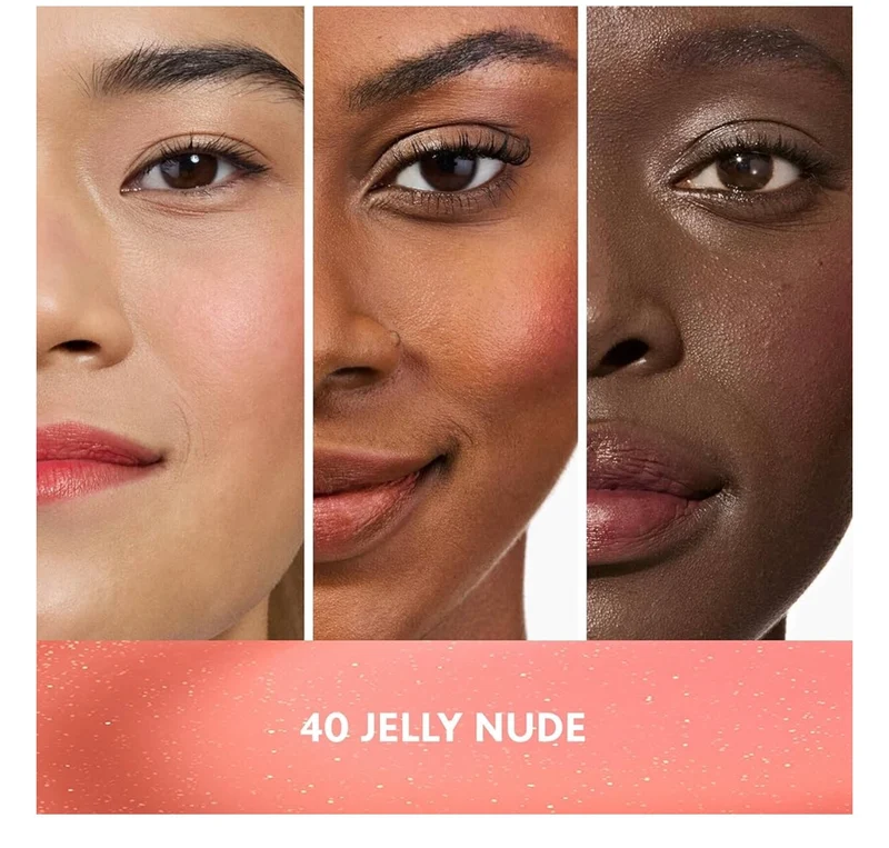 COVERGIRL Clean Fresh Jelly Water Tint, Lip & Cheek Tint, Transfer-Proof, Hydrating - 40 Jelly Nude - (Rosewood Glow)