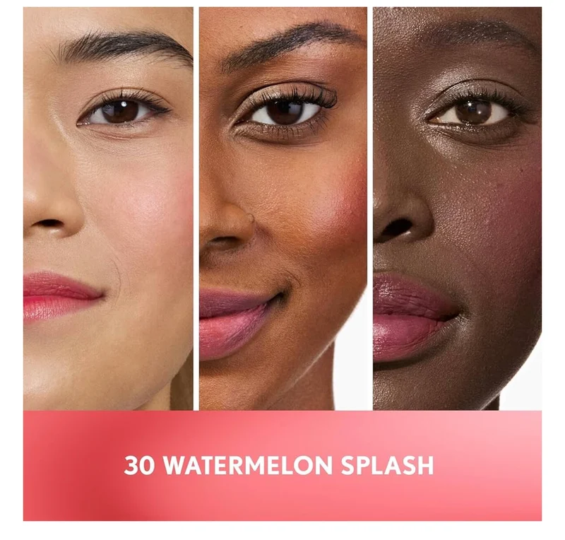 COVERGIRL Clean Fresh Jelly Water Tint, Lip & Cheek Tint, Transfer-Proof, Hydrating - 30 Watermelon Splash - (Cool Pink)