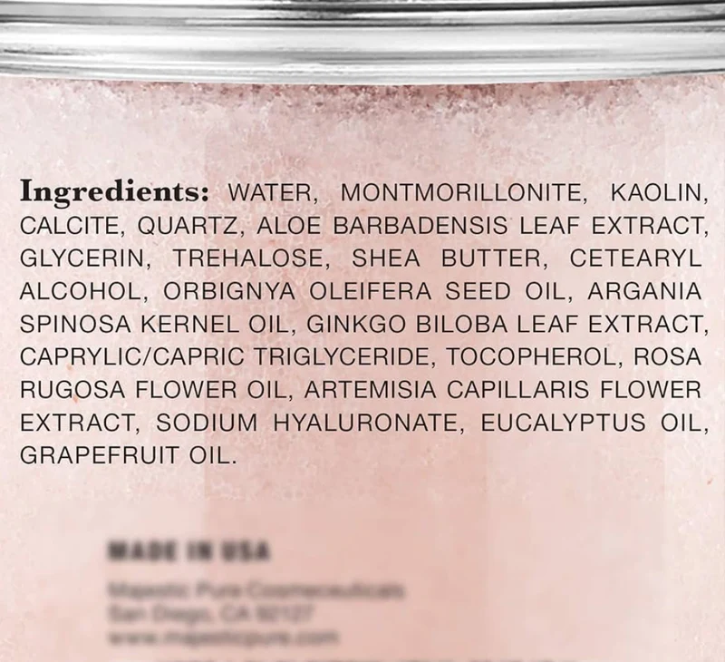 Pure Himalayan Clay Mud Mask for Face and Body Exfoliating and Facial Acne Fighting Mask - Reduces Appearance of Pores (10 oz)