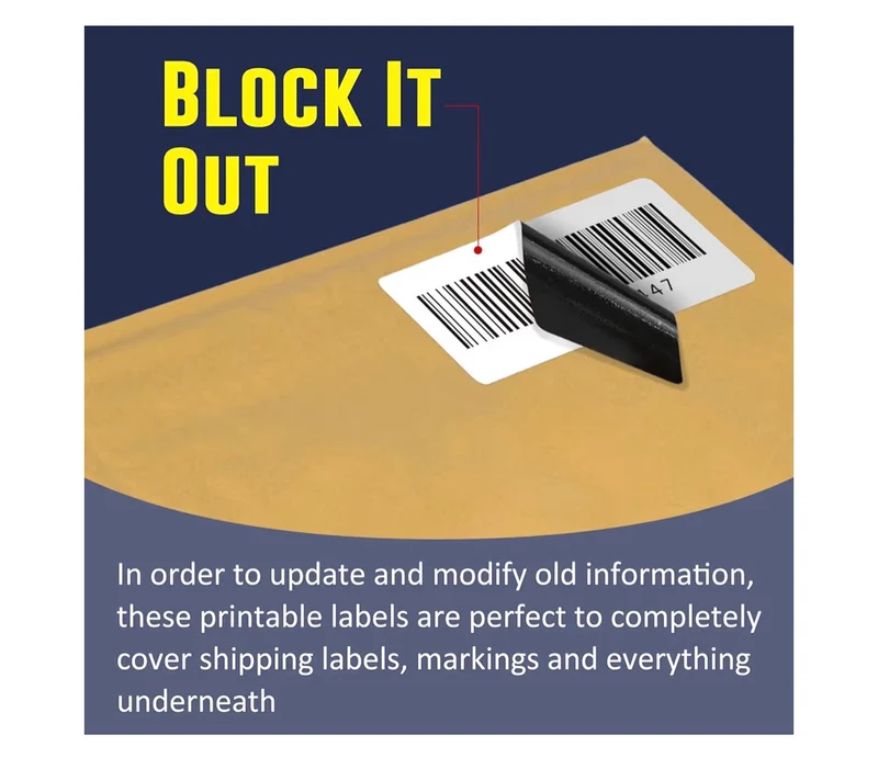 2.25 x 0.75" Direct Thermal Labels, Permanent Adhesive Address Barcode Label (1 Roll 1700 Labels)