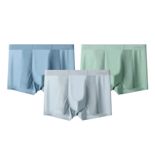 Boxers Sans Couture en Soie Glacée – Lot de 3